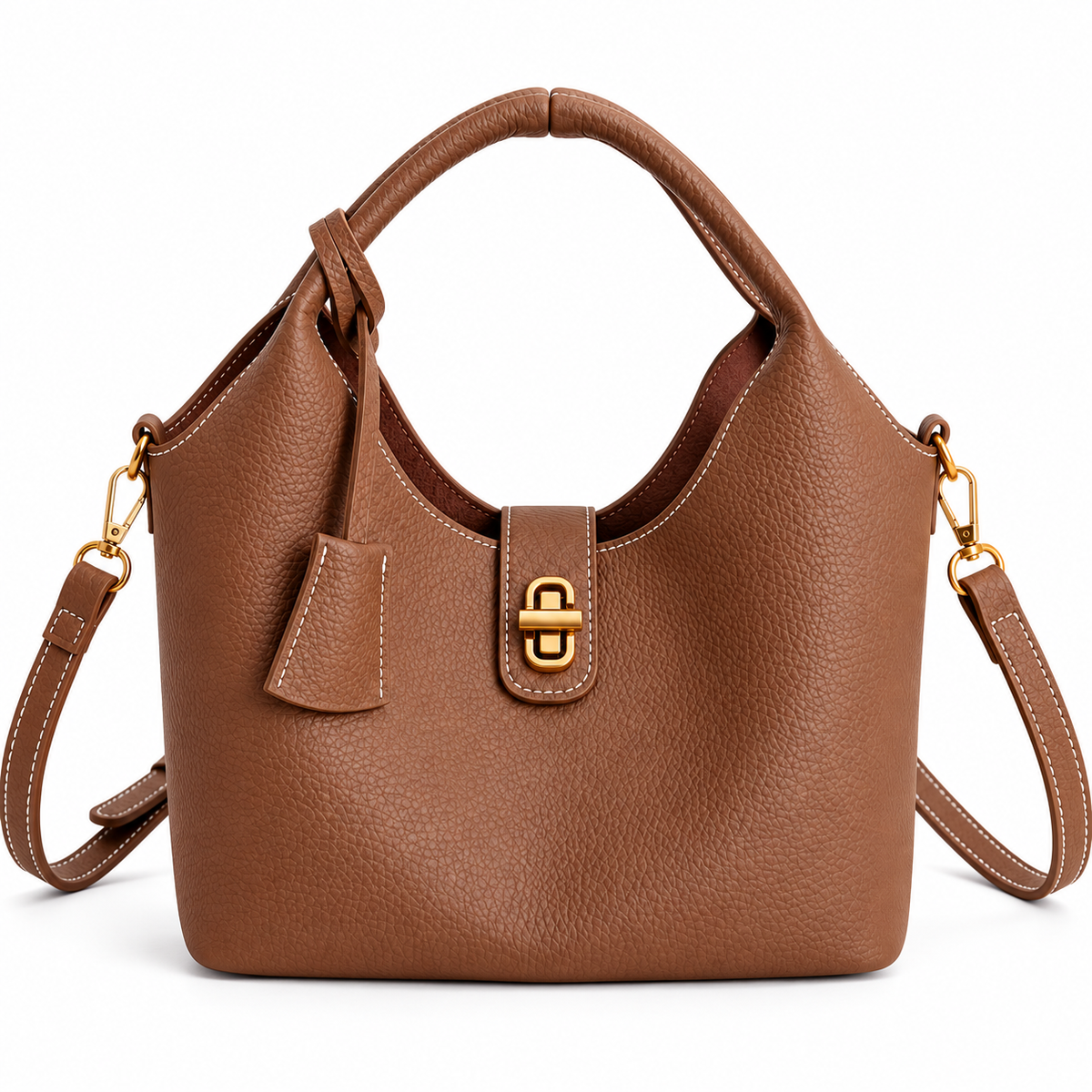 Women’s Brown PU Shoulder Bag