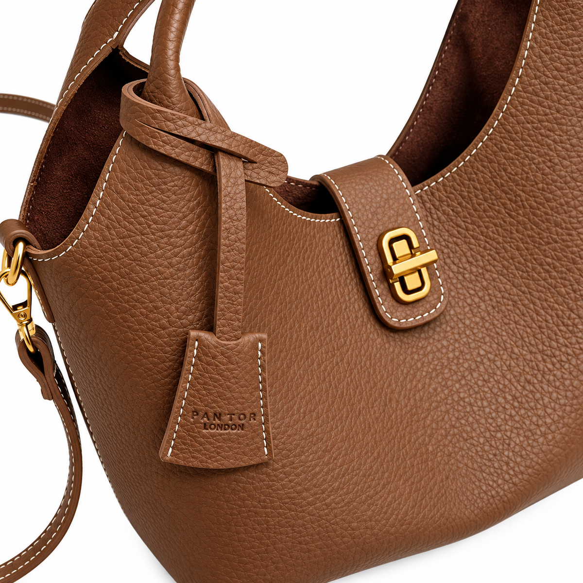Women’s Brown PU Shoulder Bag