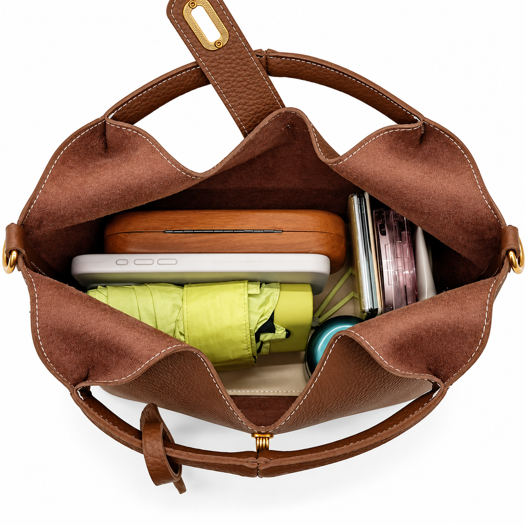 Women’s Brown PU Shoulder Bag