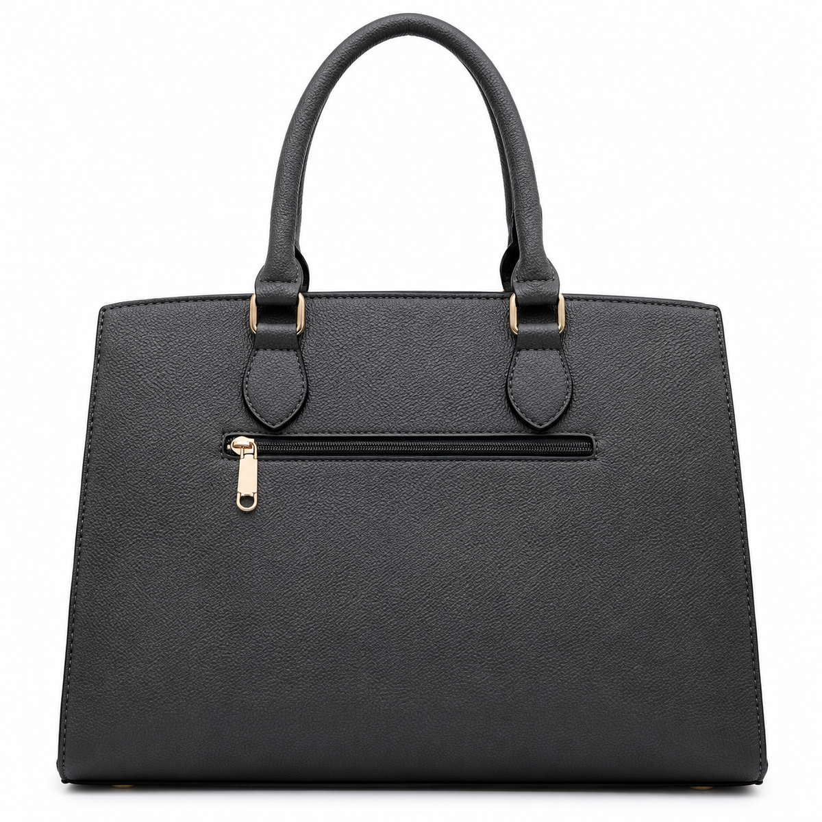 Women's Black Tote Bag with Matching Wristlet